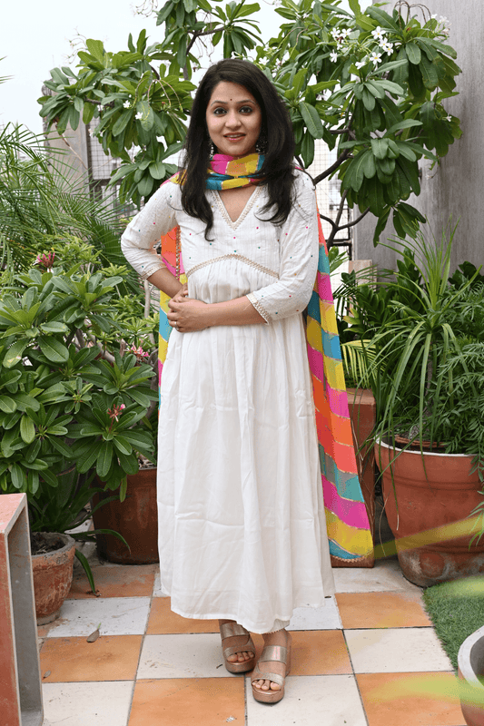 Pearl White Suit Set