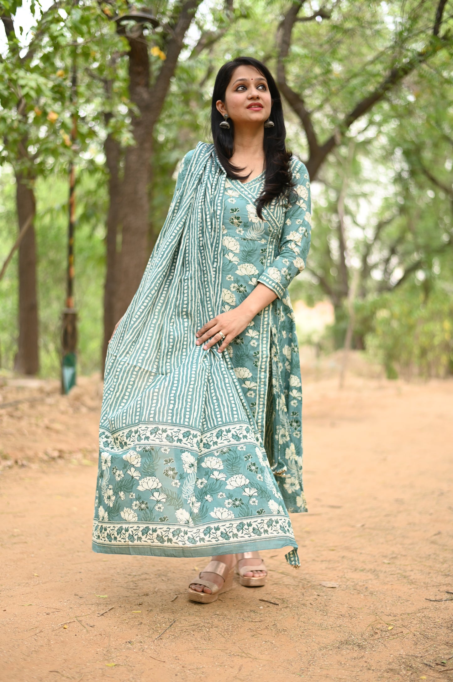 Garima A-Line Cotton Suit Set