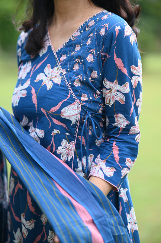 Firoza A-Line Cotton Suit Set