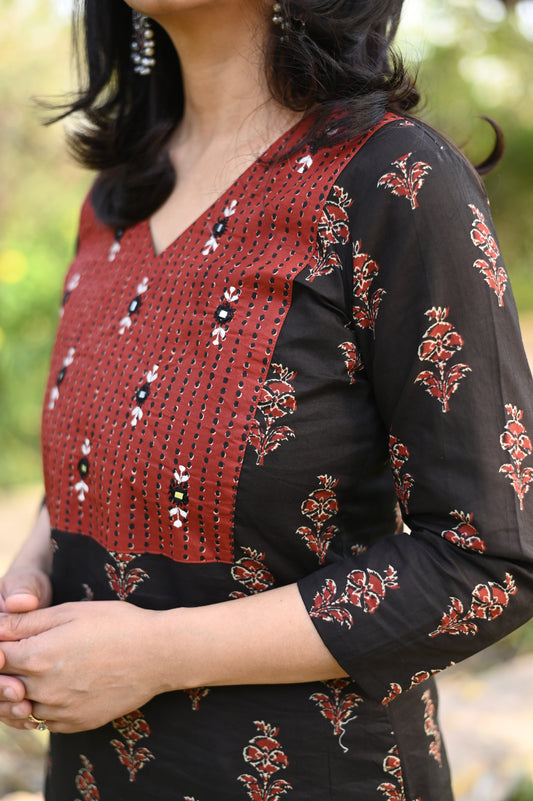 Yami Cotton Kurta Pant Set