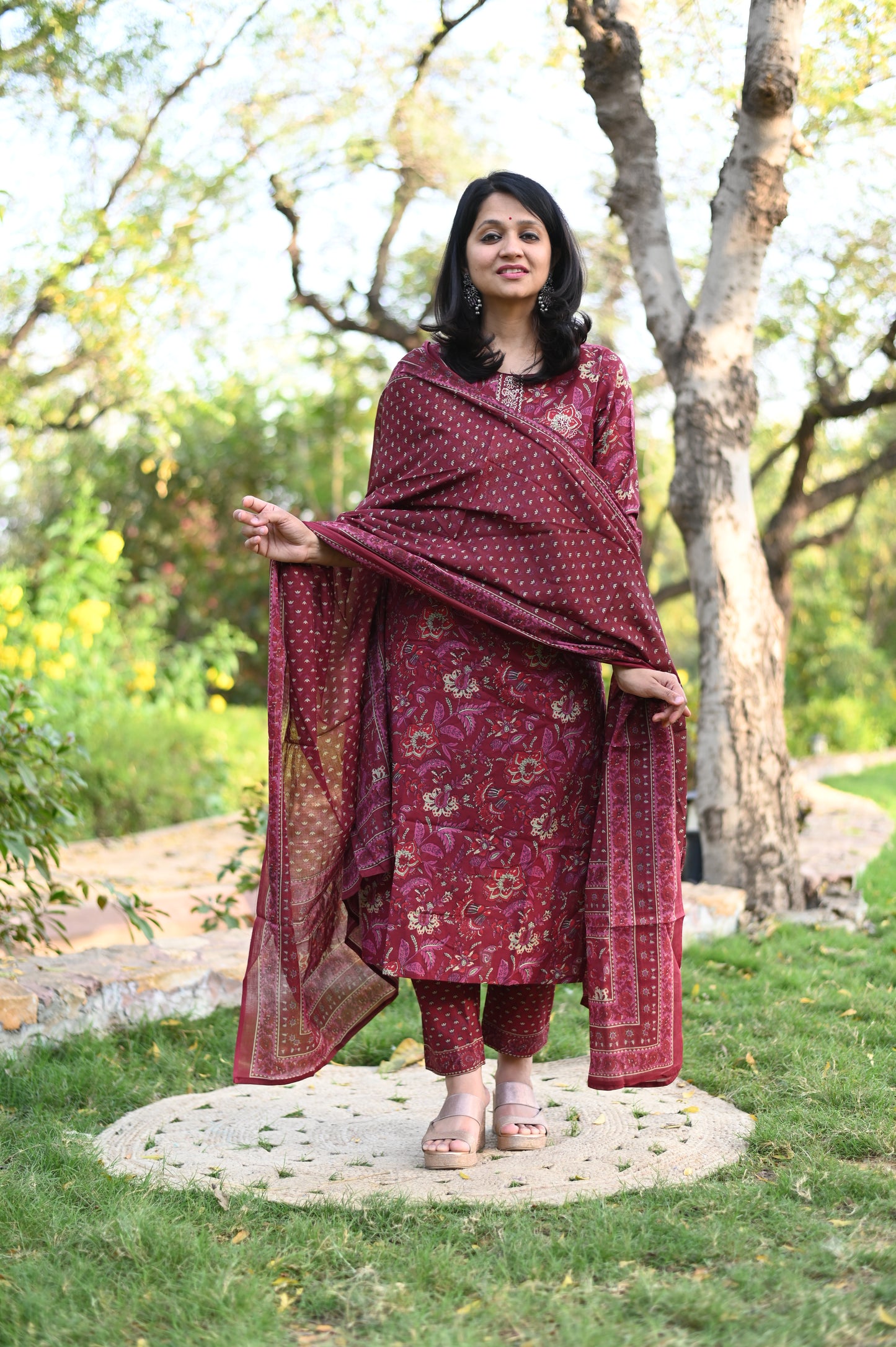 Mahira Floral Cotton Suit Set