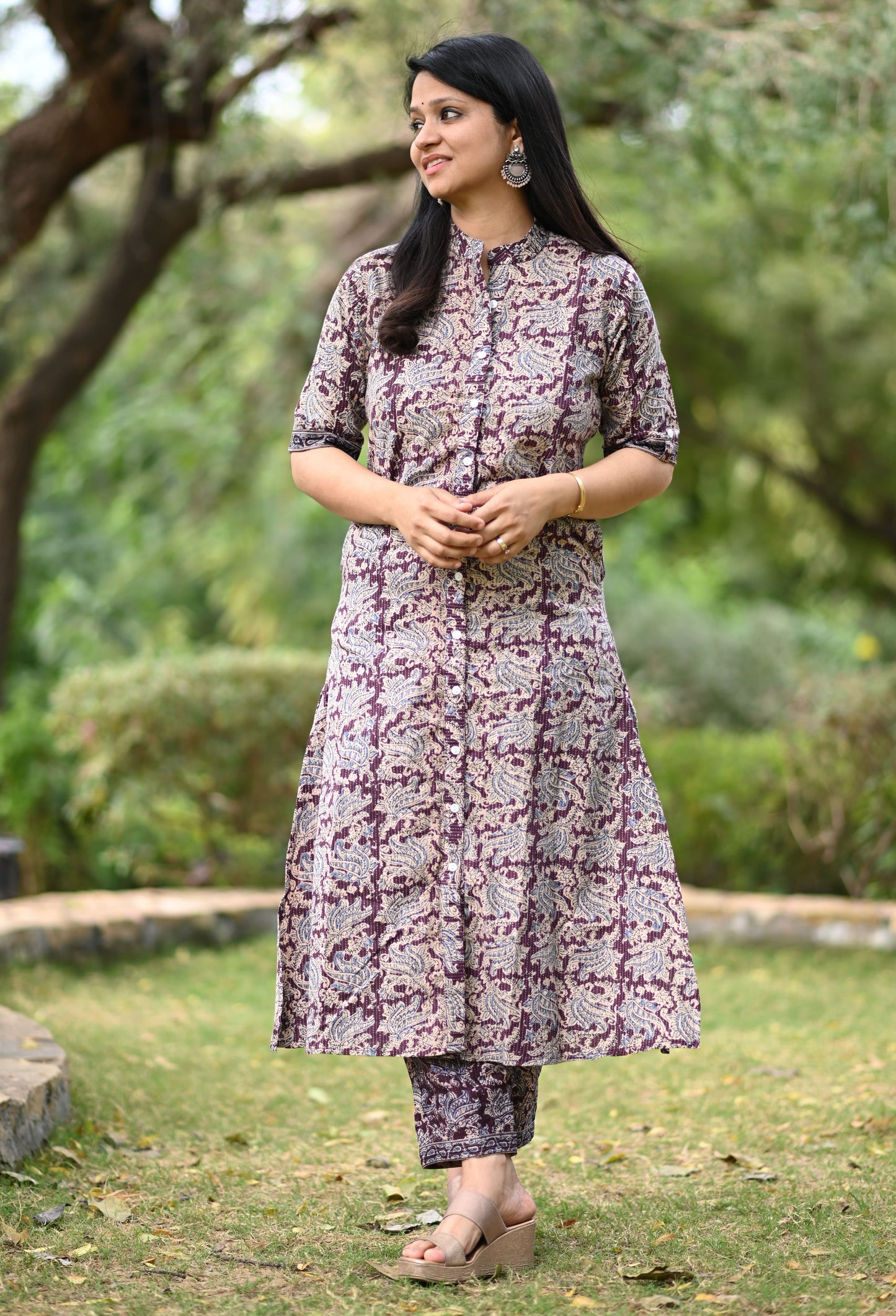 Ziva A-Line Cotton Co-ord Set