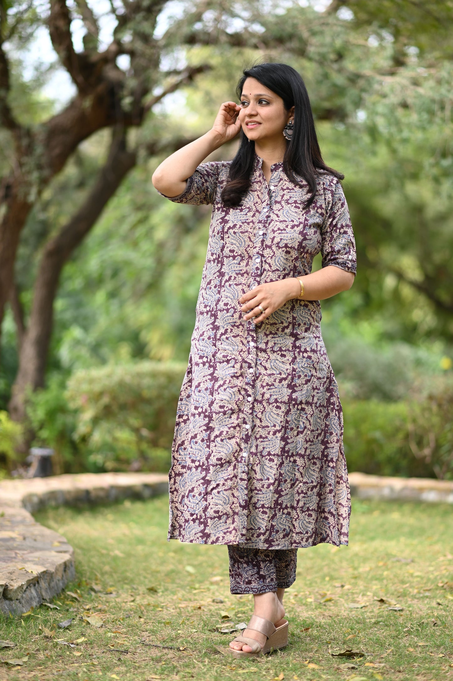 Ziva A-Line Cotton Co-ord Set