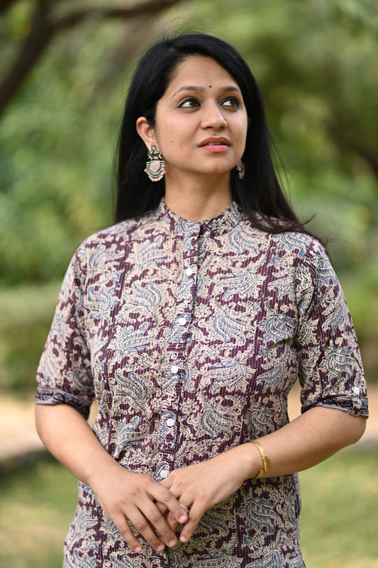 Ziva A-Line Cotton Co-ord Set