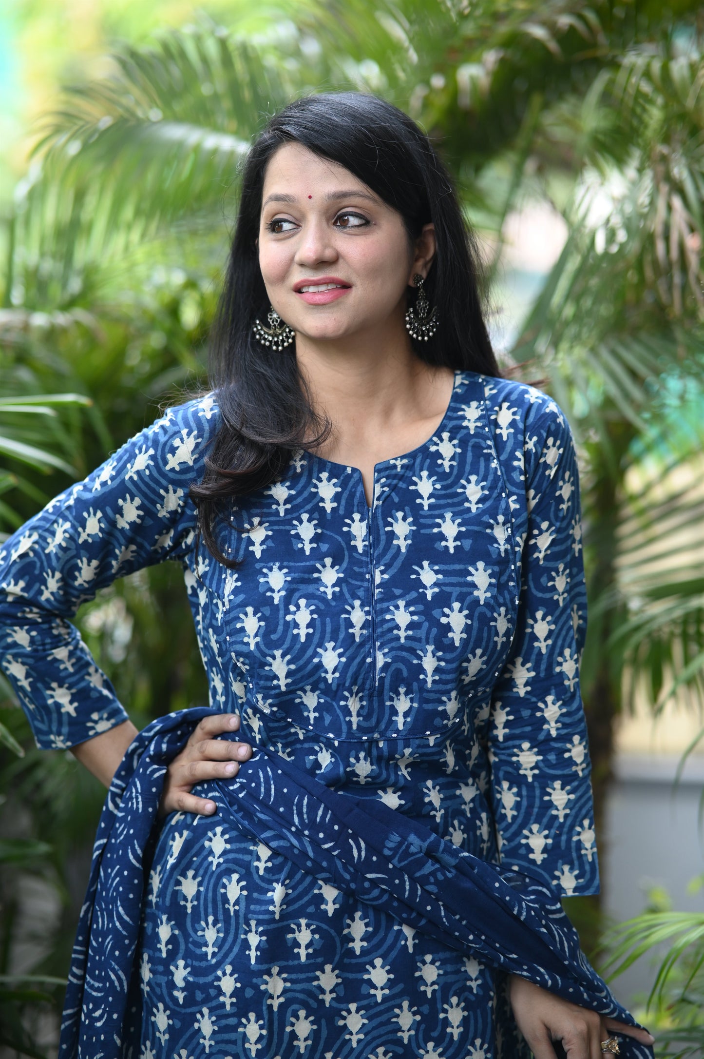 Neelaya Hand Block Cotton Suit Set