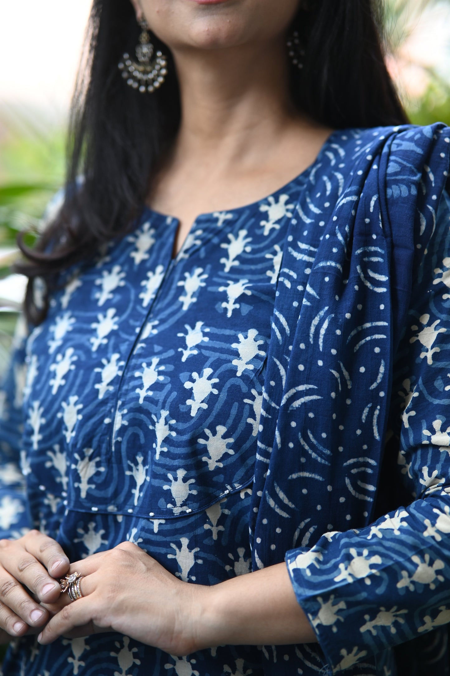 Neelaya Hand Block Cotton Suit Set