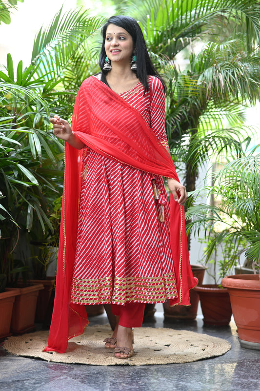 Raagini Lehariya Anarkali Suit Set