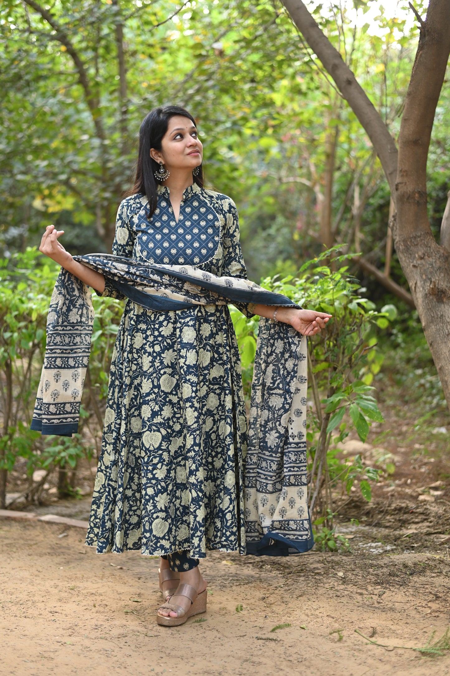 Arika Anarkali Cotton Suit Set
