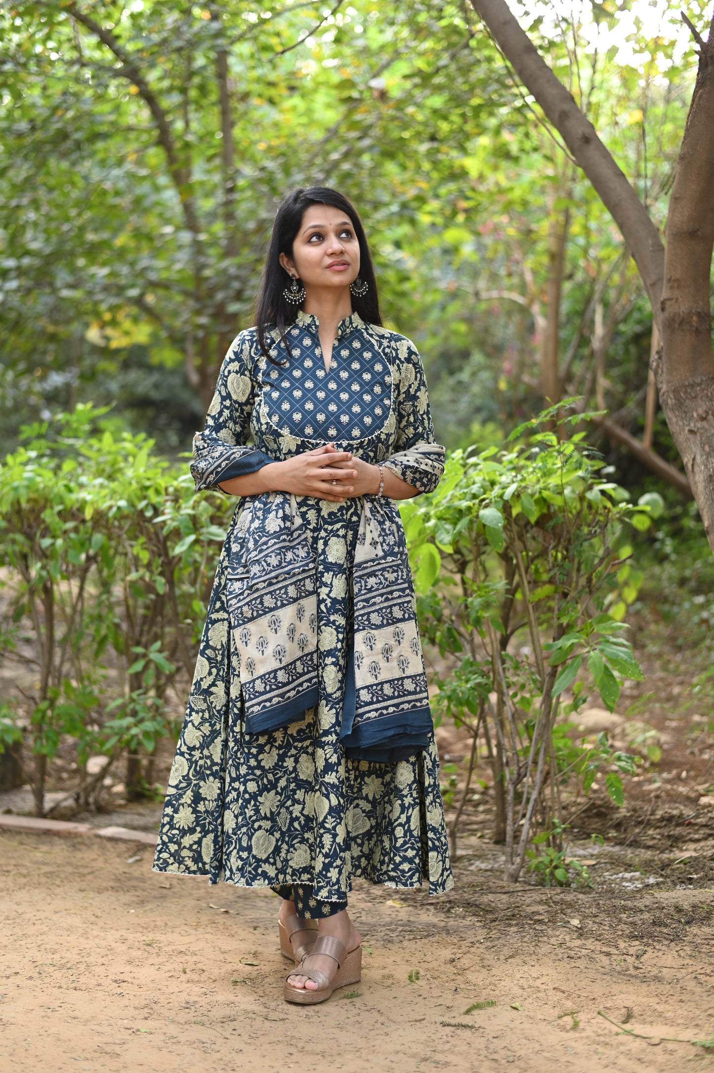 Arika Anarkali Cotton Suit Set