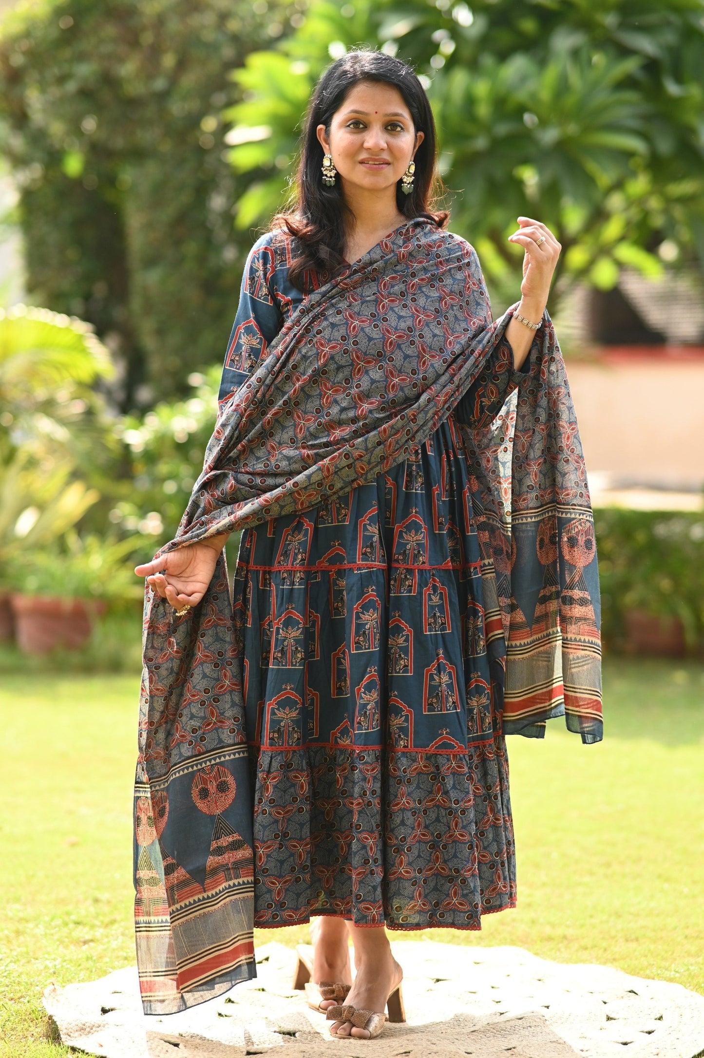 Nagma Anarkali Cotton Suit Set