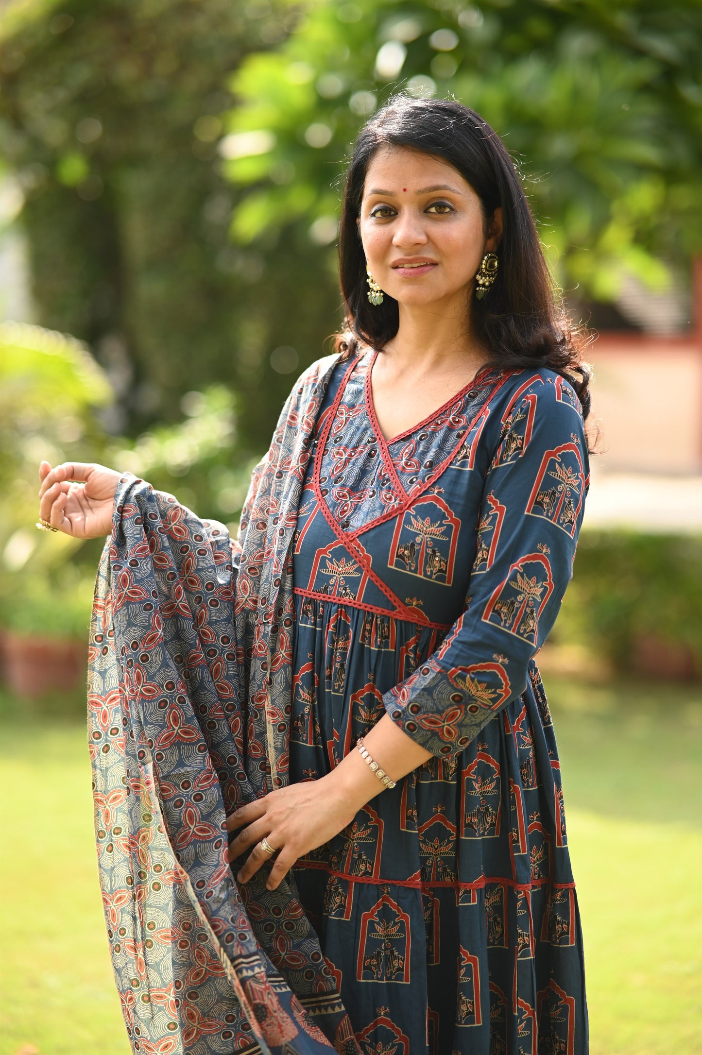 Nagma Anarkali Cotton Suit Set