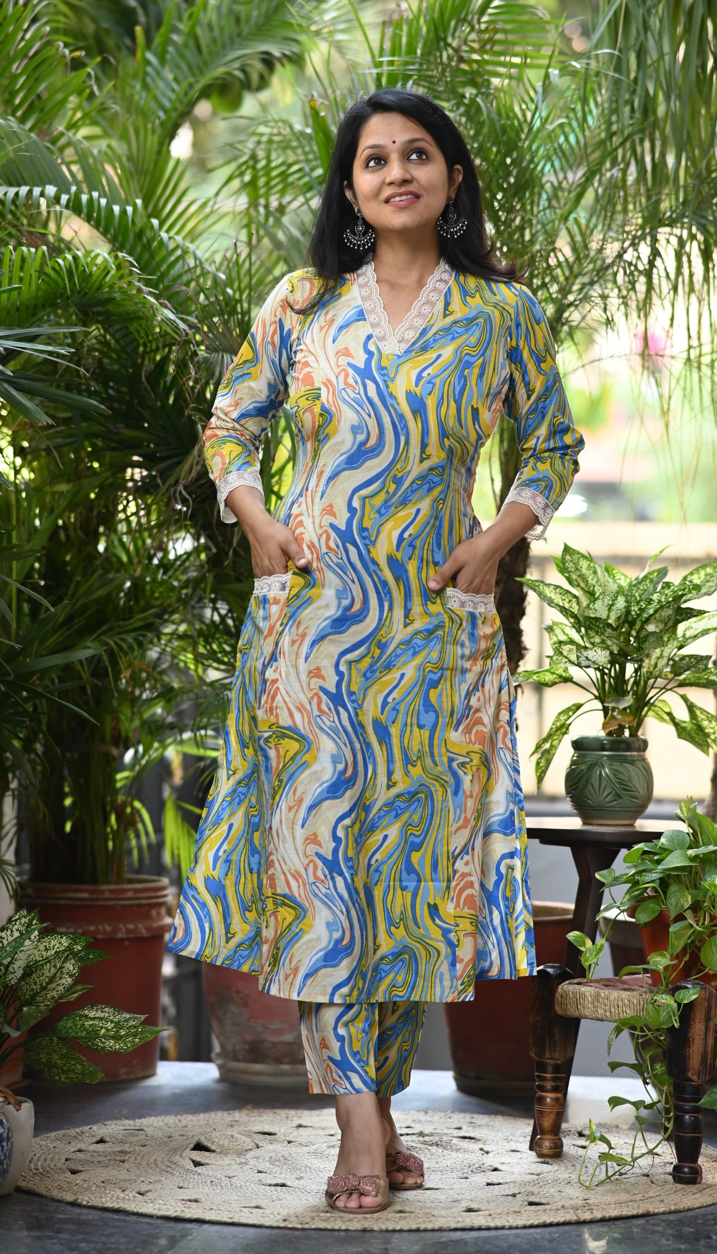 Dhara Cotton Kurta Pant Set