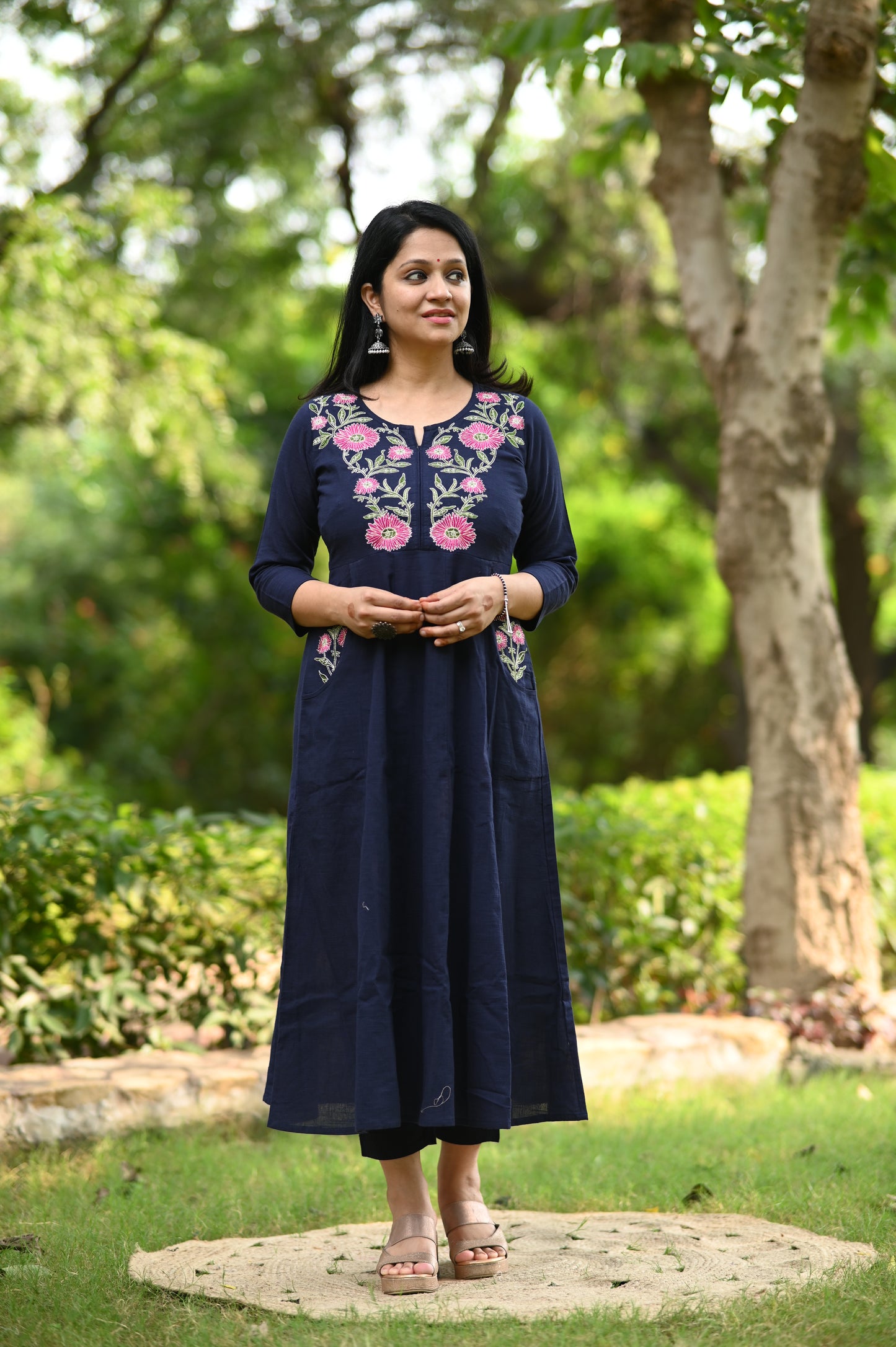 Kessa Blue Kurta Pant Set