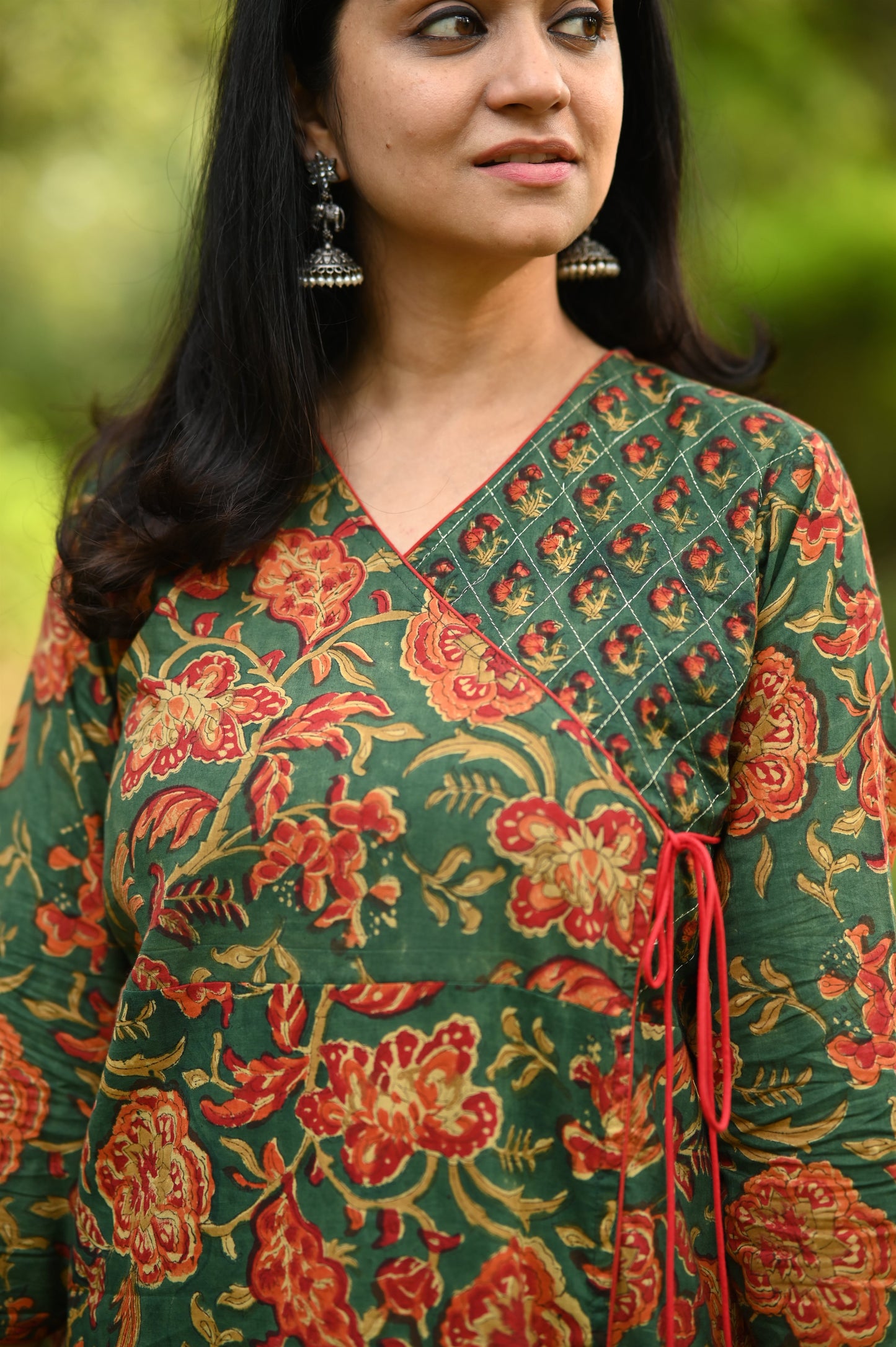 Mastaani A-Line Handblock Cotton Suit Set