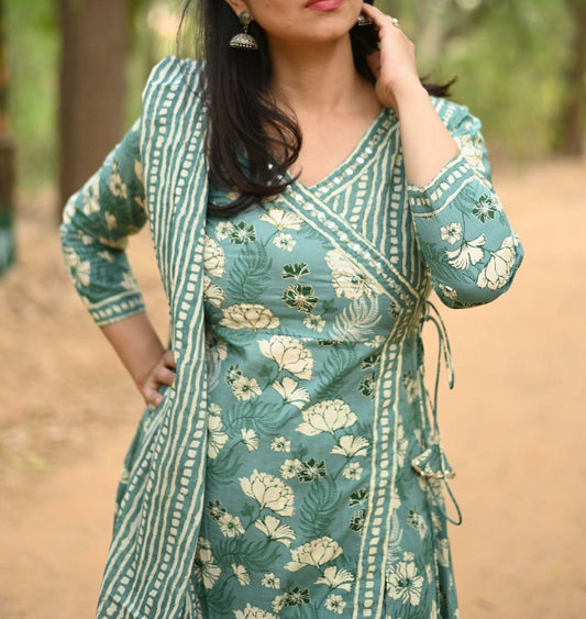 Garima A-Line Cotton Suit Set