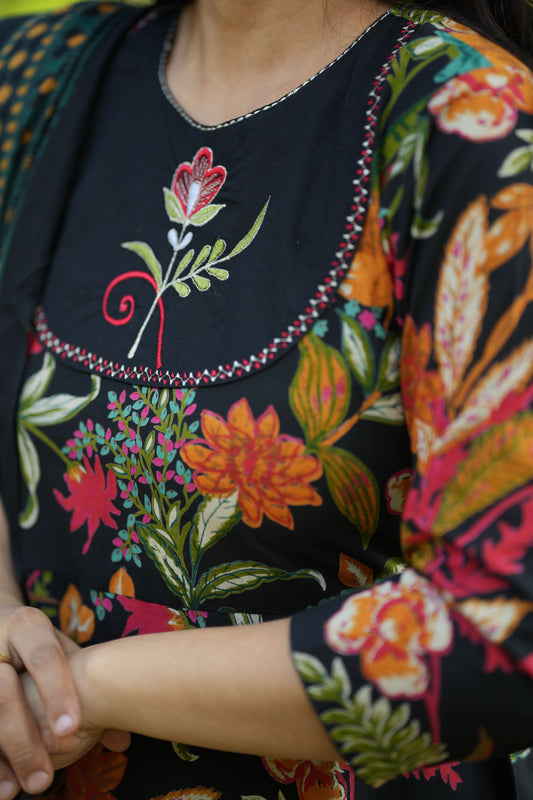 Shaayra Cotton Anarkali Suit Set