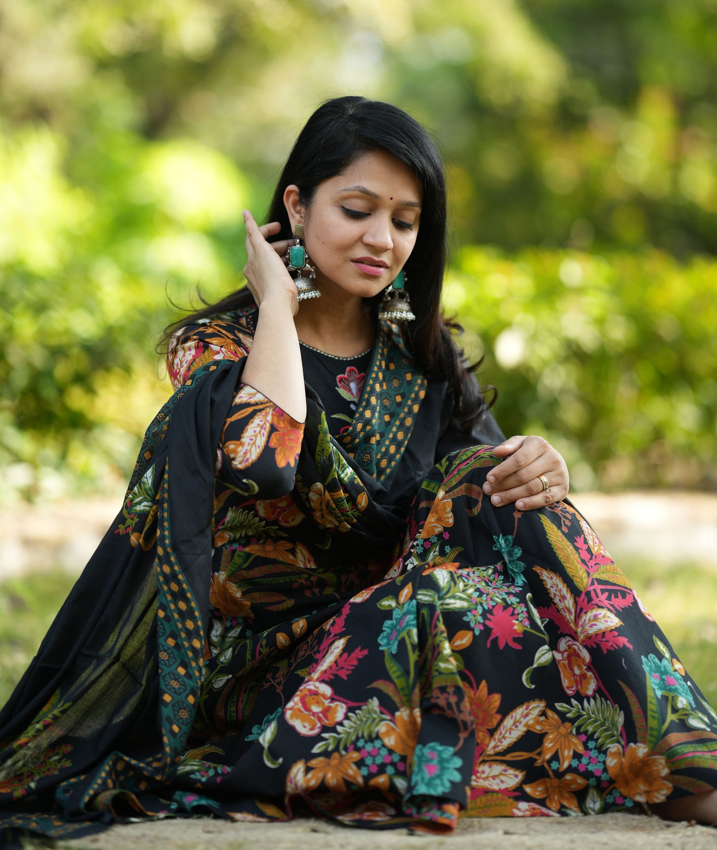 Shaayra Cotton Anarkali Suit Set
