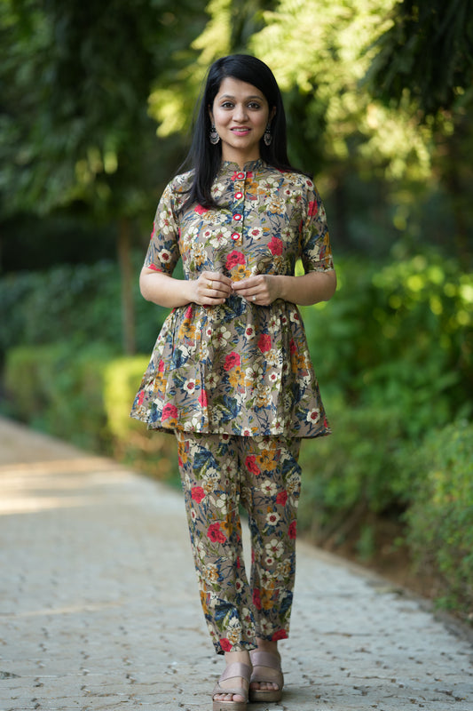 Sigma Muslin Silk Co-ord Set