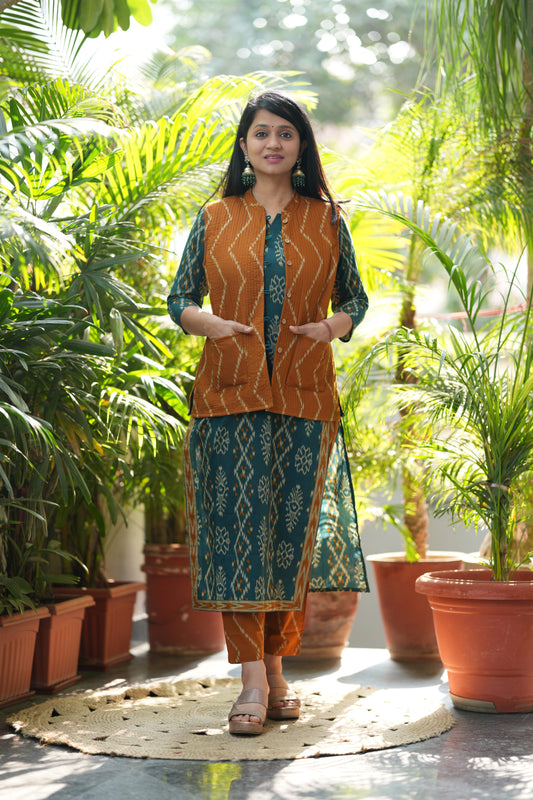 Prisha Kurta Pant with Jacket Set