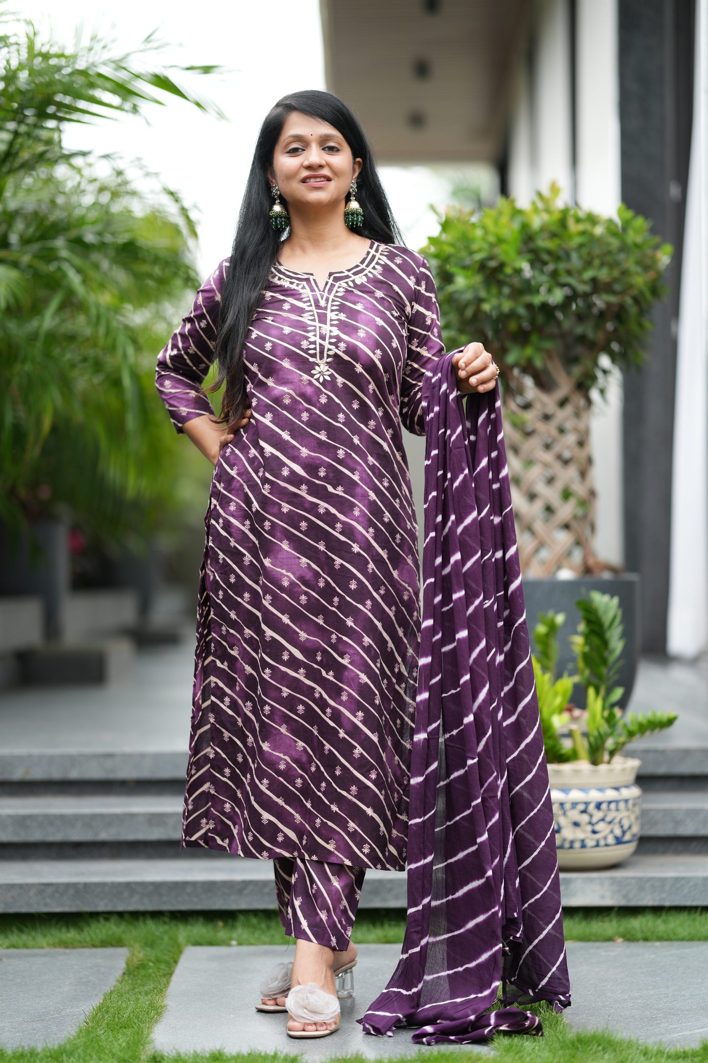 Jamuni Sawan Lehar Cotton Suit Set