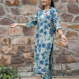 Divita Discharge Print Kurta Pant Set