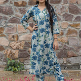 Divita Discharge Print Kurta Pant Set