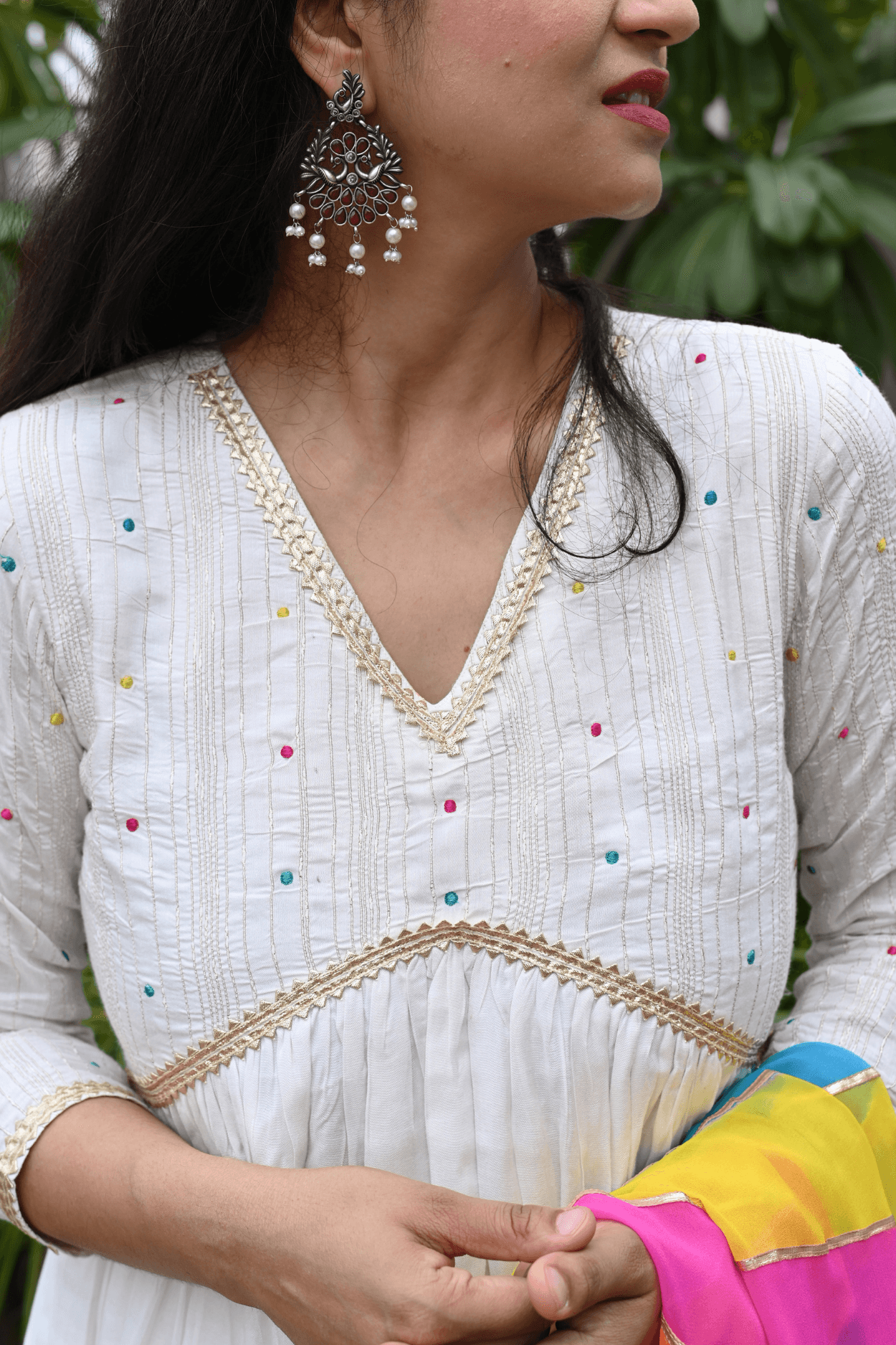 Pearl White Suit Set