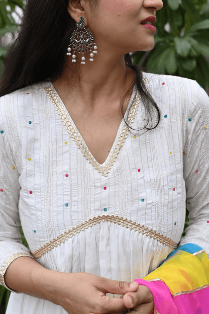 Pearl White Suit Set