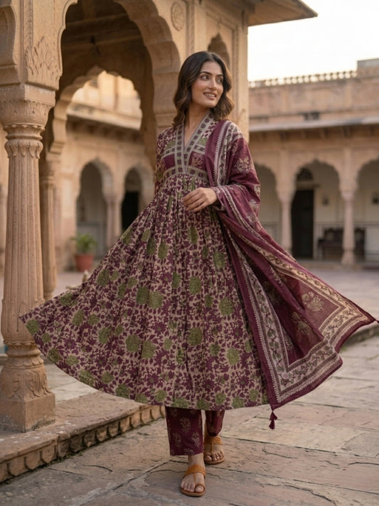 Jhankaar Alia Cotton Suit Set