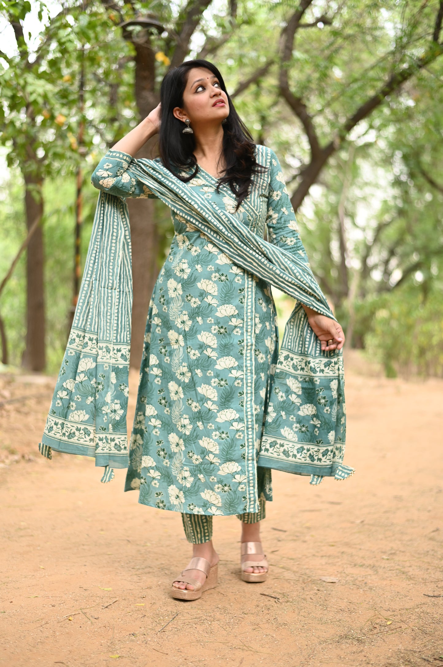 Garima A-Line Cotton Suit Set