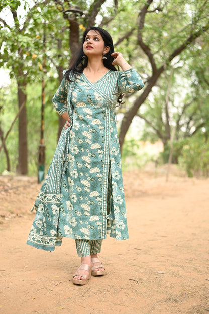 Garima A-Line Cotton Suit Set