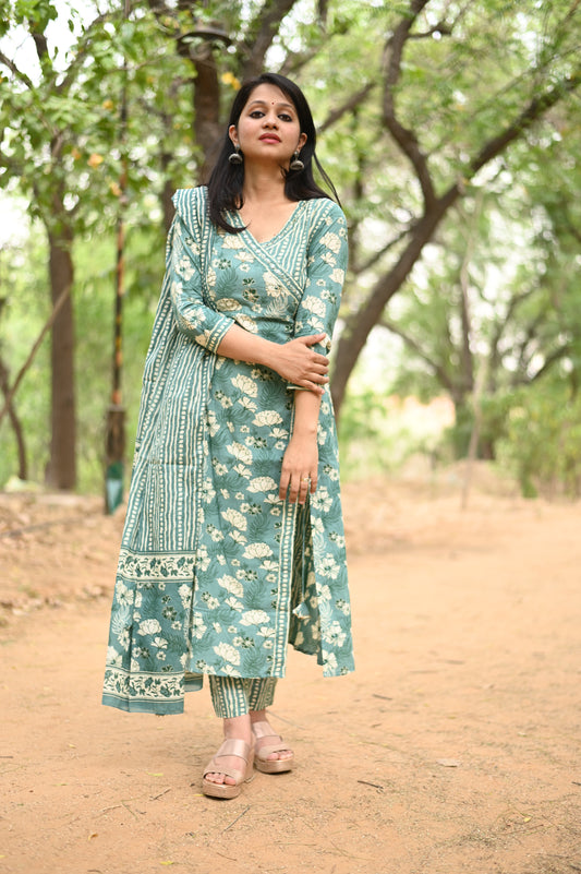 Garima A-Line Cotton Suit Set