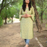 Bhama bell sleeves cotton kurti