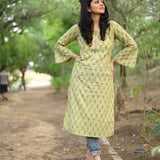 Bhama bell sleeves cotton kurti