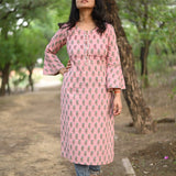 Kaya bell sleeves cotton kurti