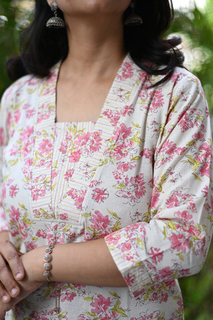 Samaa Cotton Kurta Pant Set