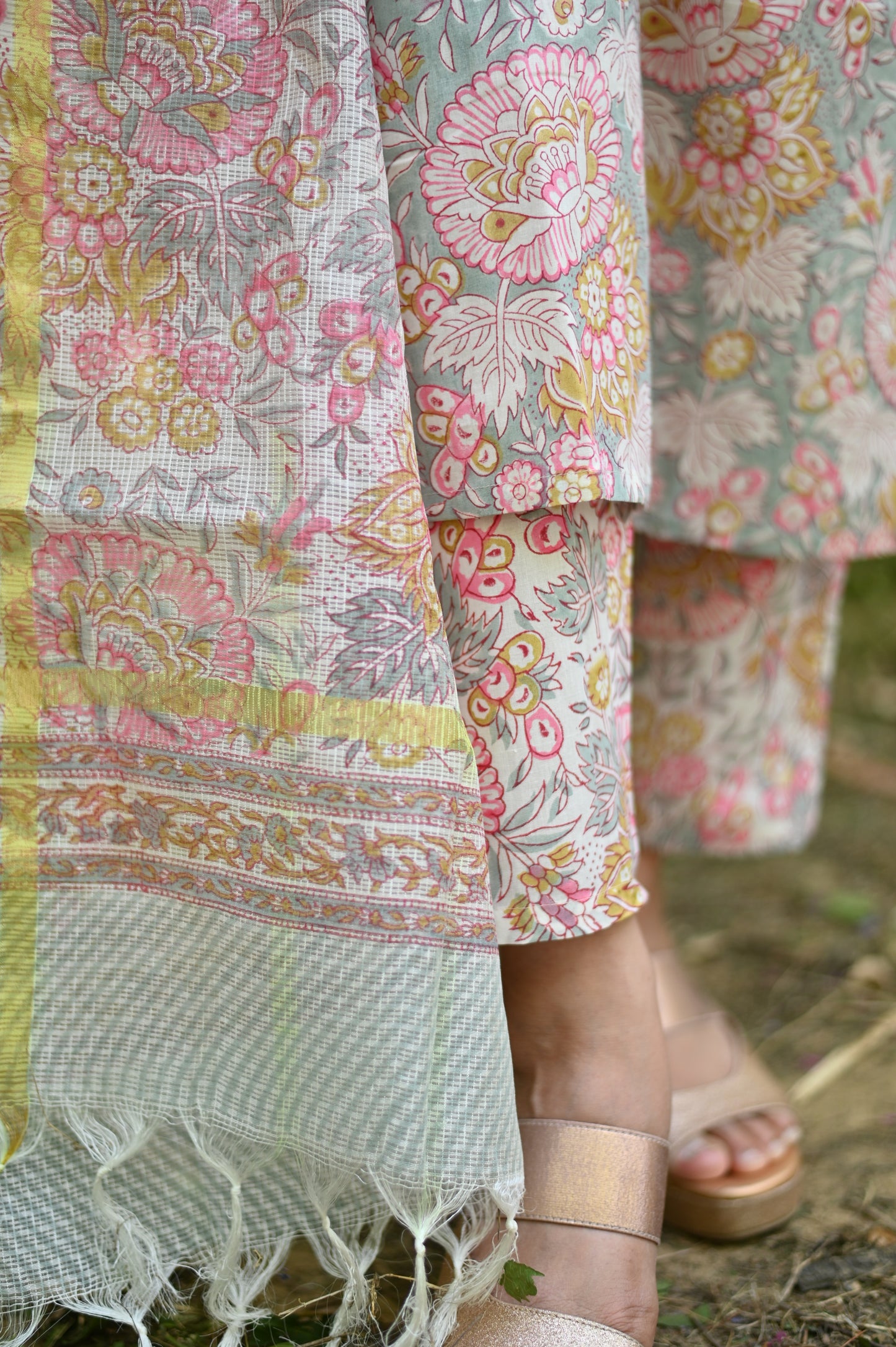 Gracie Handblock Suit Set