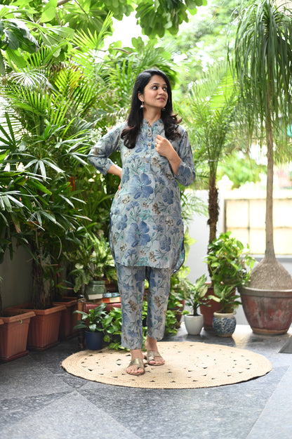 Cloud muslin silk co-ord set