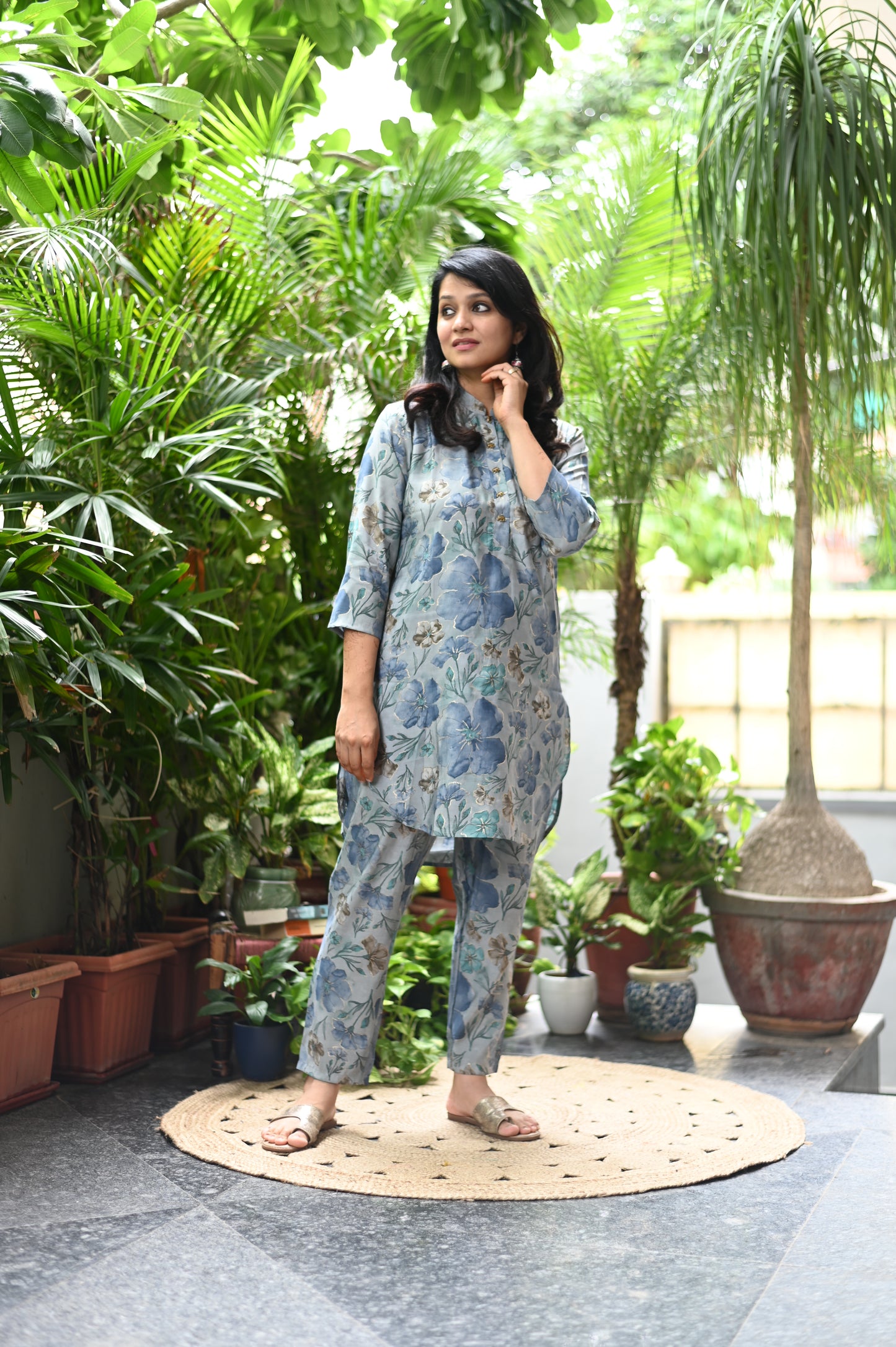 Cloud muslin silk co-ord set