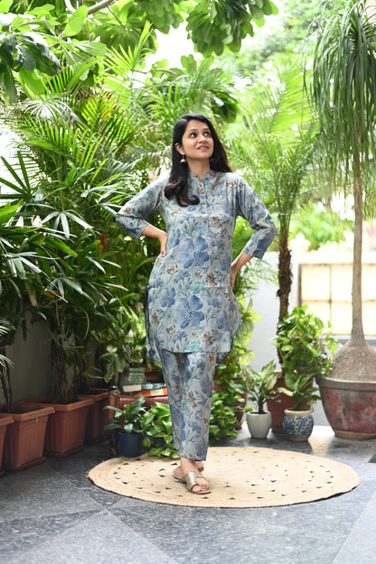 Cloud muslin silk co-ord set