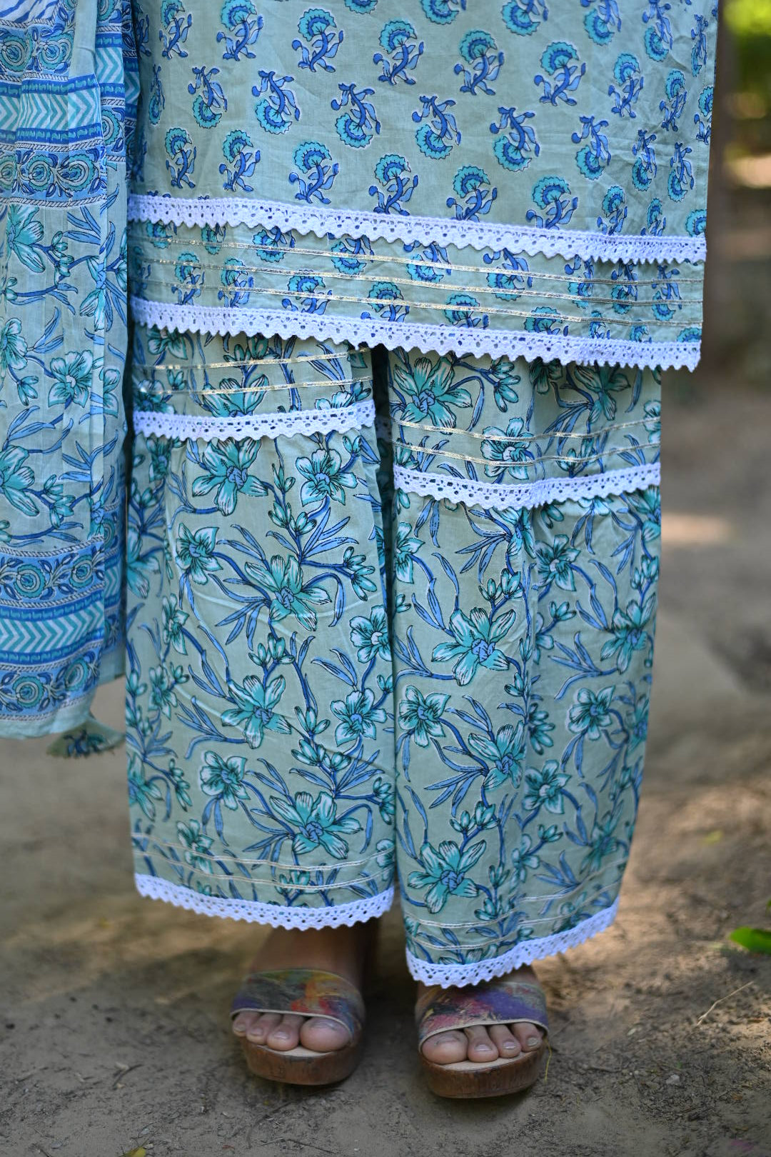 Ahoyi cotton sharara set
