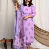 Lilac cotton suit set