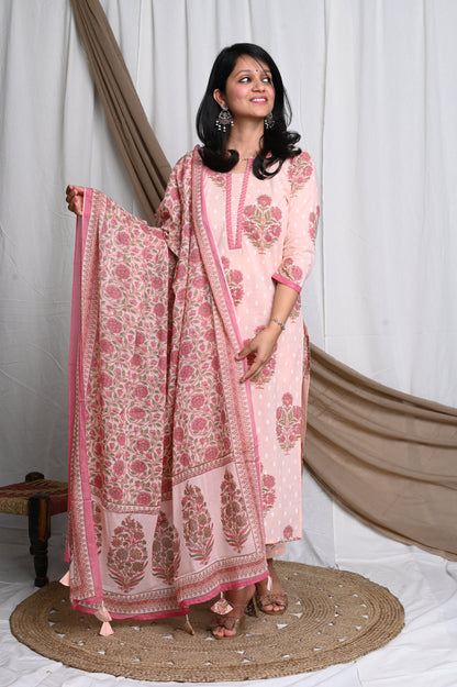 Zohra cotton suit set