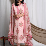 Zohra cotton suit set