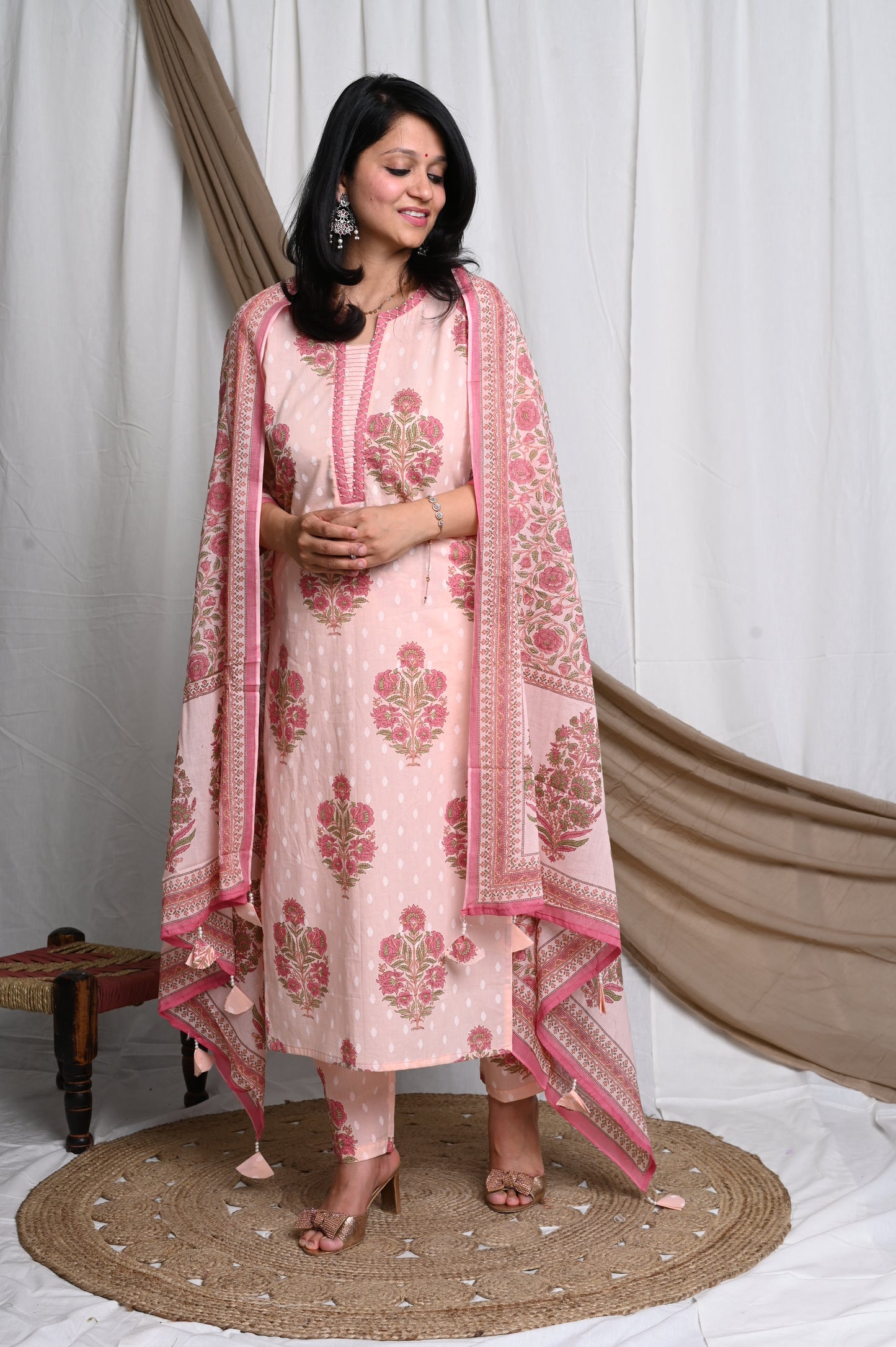 Zohra cotton suit set