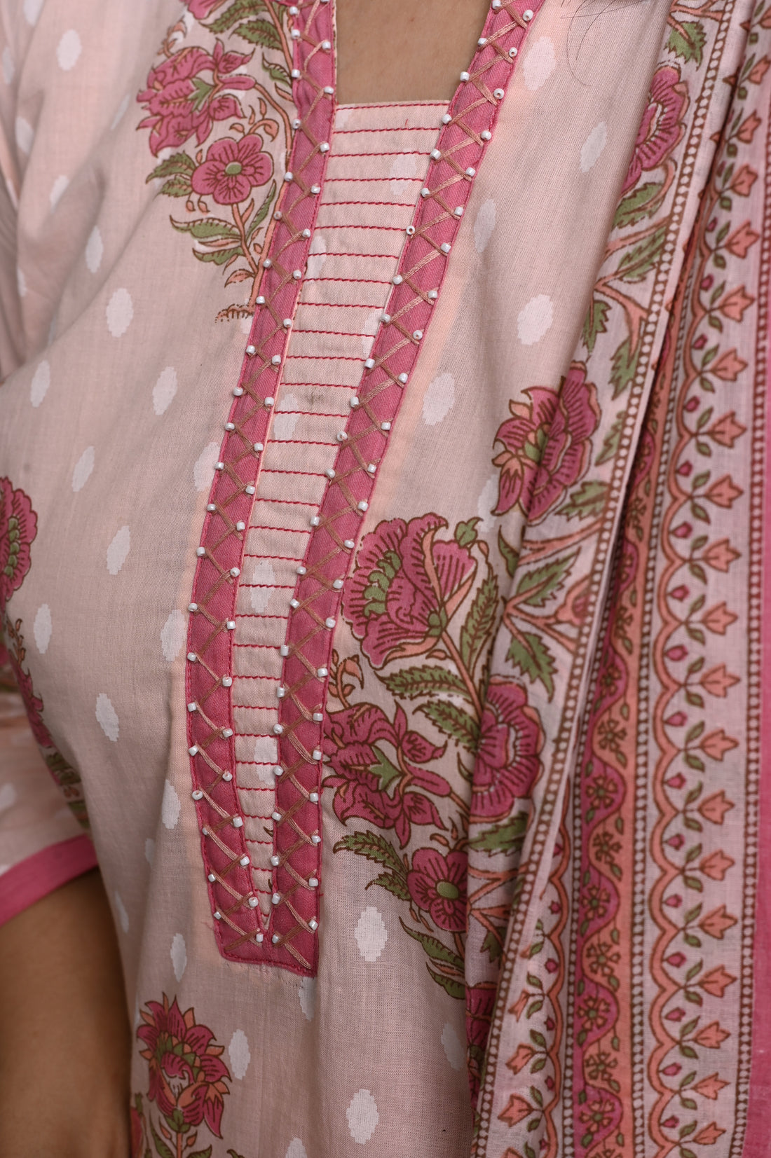 Zohra cotton suit set