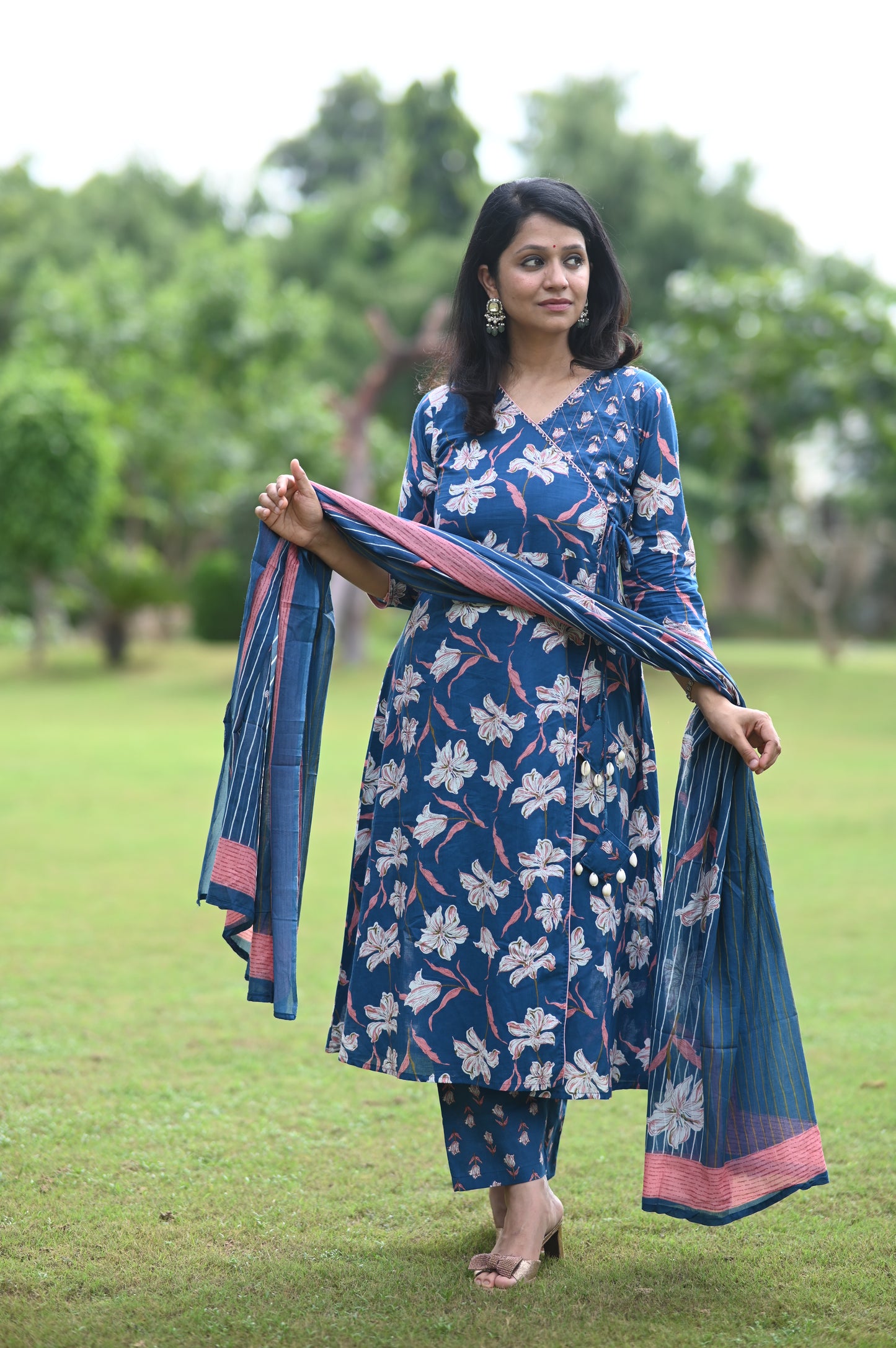 Firoza A-Line Cotton Suit Set