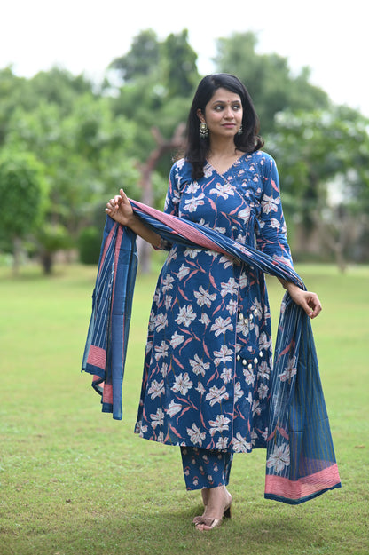 Firoza A-Line Cotton Suit Set