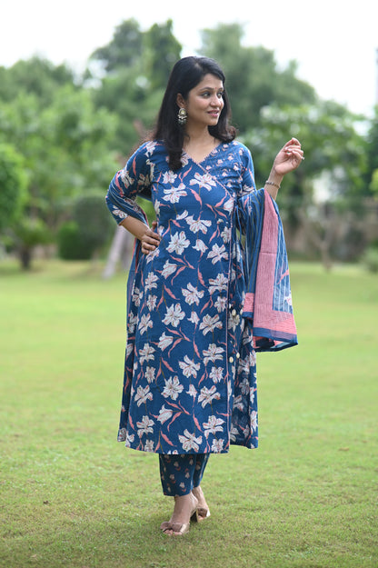 Firoza A-Line Cotton Suit Set