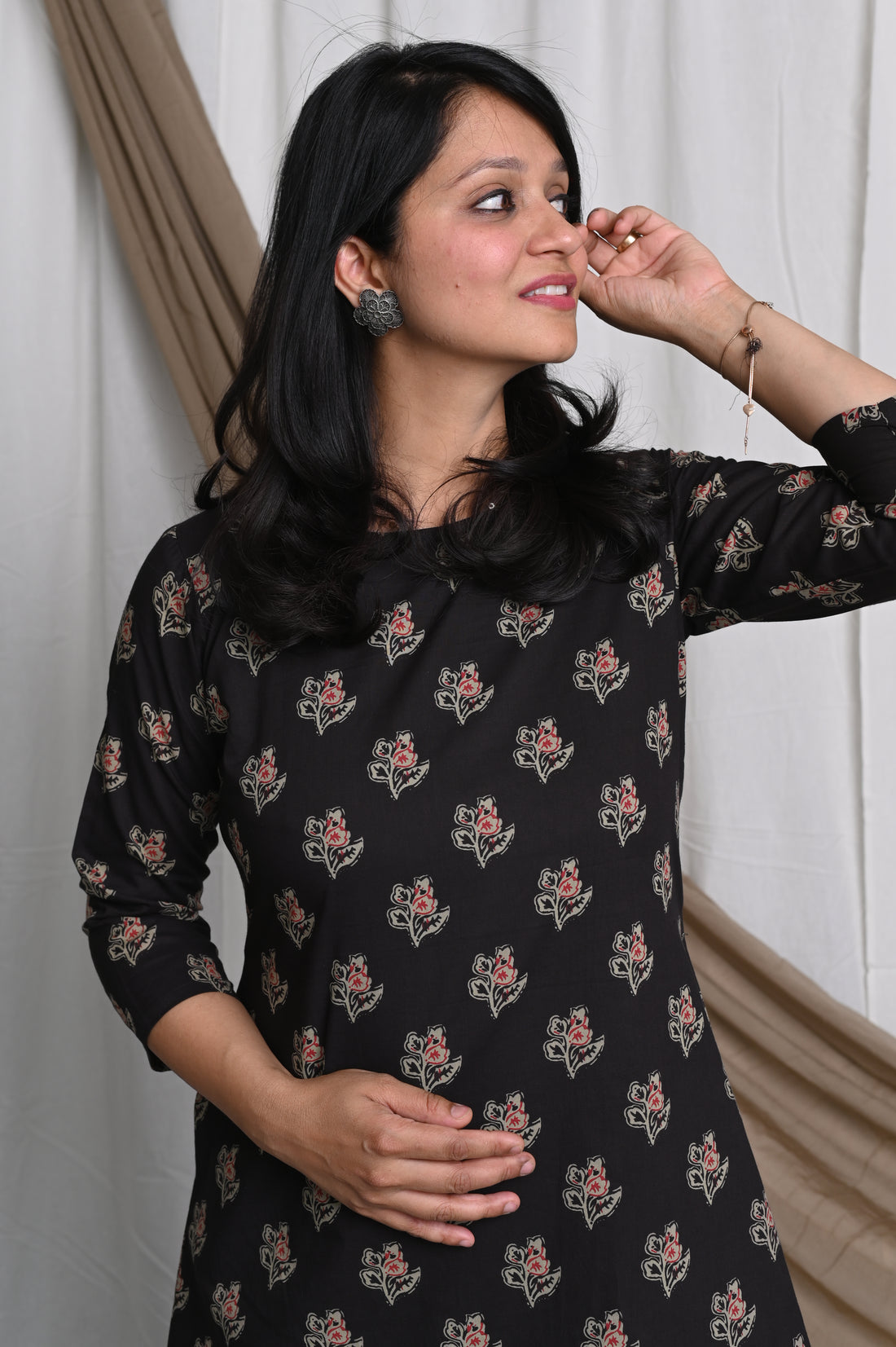 Kashish cotton midi dress